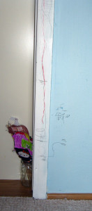 Montessori tyče - primeriavanie